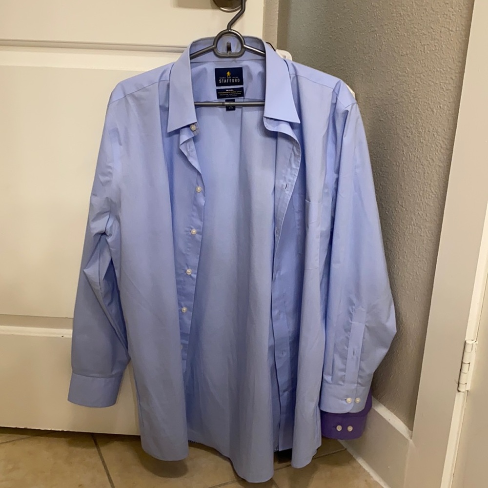 Sleek light blue dress shirt